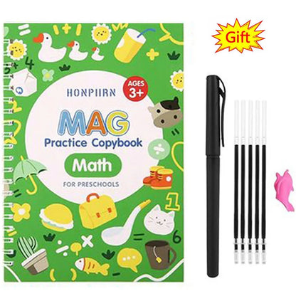 Magic Copybook: Reusable Kids' Writing & Calligraphy Practice Sets