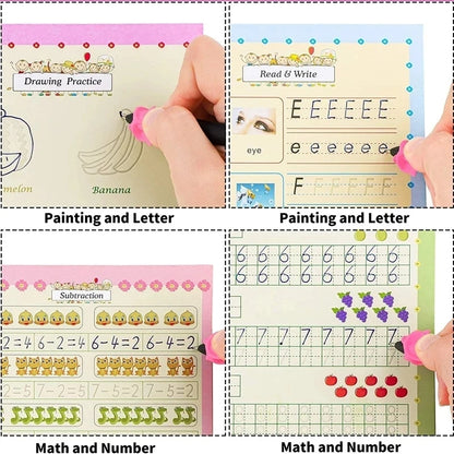 Magic Copybook: Reusable Kids' Writing & Calligraphy Practice Sets