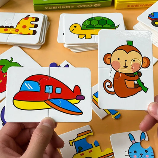 Match & Learn: 32-Piece Montessori Puzzle Set